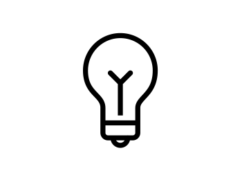 Lightbulb Icon for student idea drive